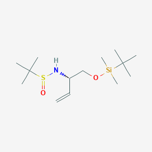 N-[(2S)-1-[tert-butyl(dimethyl)silyl]oxybut-3-en-2-yl]-2-methylpropane-2-sulfinamide