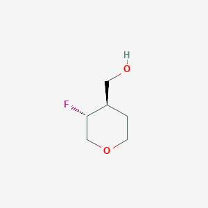 [Trans-3-fluorooxan-4-yl]methanol