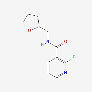 molecular formula C11H13ClN2O2 B1308405 2-Chloro-N-(tetrahydro-2-furanylmethyl)-nicotinamide CAS No. 560102-88-7