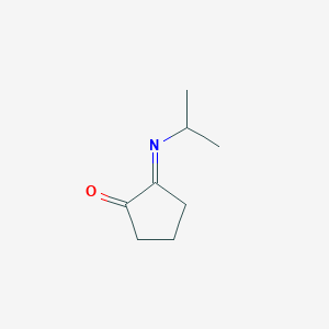 molecular formula C8H13NO B13084083 2-(Isopropylimino)cyclopentanone 