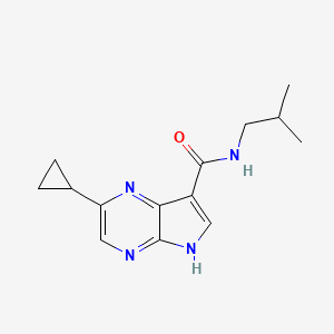 2-Cyclopropyl-N-isobutyl-5H-pyrrolo[2,3-b]pyrazine-7-carboxamide