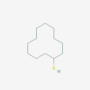 molecular formula C12H24S B13084108 Cyclododecanethiol CAS No. 7447-11-2