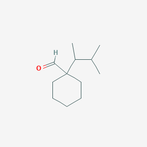 1-(3-Methylbutan-2-yl)cyclohexane-1-carbaldehyde