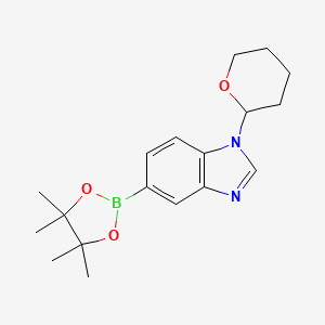 1-(Tetrahydro-2h-pyran-2-yl)-5-(4,4,5,5-tetramethyl-1,3,2-dioxaborolan-2-yl)-1h-benzo[d]imidazole