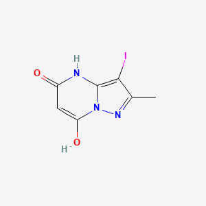 7-Hydroxy-3-iodo-2-methyl-4H,5H-pyrazolo[1,5-a]pyrimidin-5-one