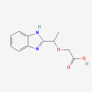 2-(1-(1H-Benzo[d]imidazol-2-yl)ethoxy)aceticacid