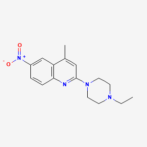 molecular formula C16H20N4O2 B1308416 2-(4-Ethylpiperazin-1-yl)-4-methyl-6-nitroquinoline 