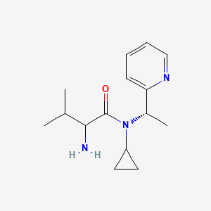 2-amino-N-cyclopropyl-3-methyl-N-[(1S)-1-pyridin-2-ylethyl]butanamide