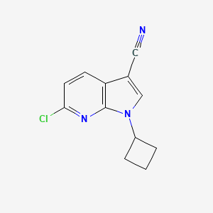 6-chloro-1-cyclobutyl-1H-pyrrolo[2,3-b]pyridine-3-carbonitrile