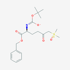 Sulfoxonium,[(5S)-5-[[(1,1-dimethylethoxy)carbonyl]amino]-2,6-dioxo-6-(phenylmethoxy)hexyl]dimethyl-,innersalt