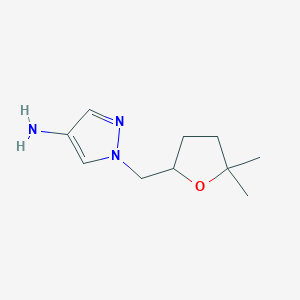 1-[(5,5-dimethyloxolan-2-yl)methyl]-1H-pyrazol-4-amine