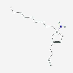 3-(But-3-en-1-yl)-1-nonylcyclopent-3-enamine