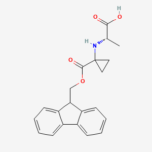 (S)-2-((1-(((9H-Fluoren-9-yl)methoxy)carbonyl)cyclopropyl)amino)propanoic acid