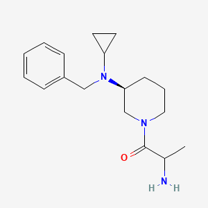 2-amino-1-[(3S)-3-[benzyl(cyclopropyl)amino]piperidin-1-yl]propan-1-one