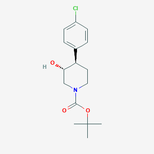 trans-Tert-butyl 4-(4-chlorophenyl)-3-hydroxypiperidine-1-carboxylate