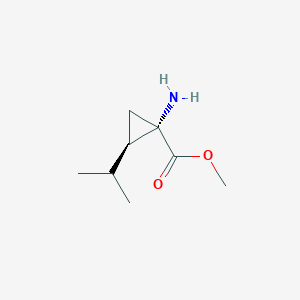 Methyl (1S,2R)-1-amino-2-(propan-2-yl)cyclopropane-1-carboxylate