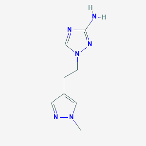 1-[2-(1-Methyl-1H-pyrazol-4-yl)ethyl]-1H-1,2,4-triazol-3-amine