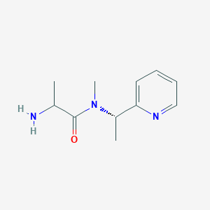 2-amino-N-methyl-N-[(1S)-1-pyridin-2-ylethyl]propanamide