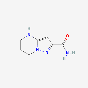 molecular formula C7H10N4O B13084400 4H,5H,6H,7H-Pyrazolo[1,5-a]pyrimidine-2-carboxamide 