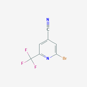 2-Bromo-6-(trifluoromethyl)isonicotinonitrile