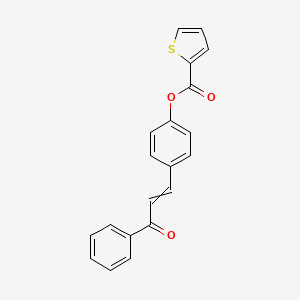 molecular formula C20H14O3S B1308443 4-(3-Oxo-3-phenyl-1-propenyl)phenyl 2-thiophenecarboxylate 