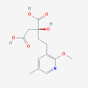 (2S)-2-hydroxy-2-[2-(2-methoxy-5-methylpyridin-3-yl)ethyl]butanedioic acid