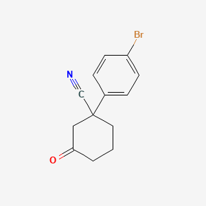 1-(4-Bromophenyl)-3-oxocyclohexanecarbonitrile