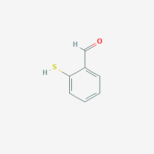 molecular formula C7H6OS B1308449 2-Mercaptobenzaldehyde CAS No. 29199-11-9