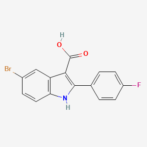 5-Bromo-2-(4-fluorophenyl)-1H-indole-3-carboxylic acid