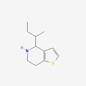 molecular formula C11H17NS B13084524 4-(Butan-2-yl)-4H,5H,6H,7H-thieno[3,2-c]pyridine 