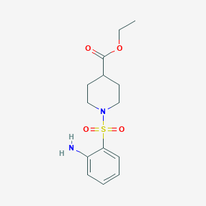 Ethyl 1-((2-aminophenyl)sulfonyl)piperidine-4-carboxylate