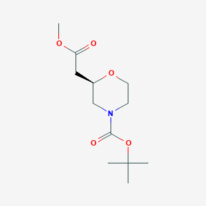 (R)-Tert-Butyl 2-((methoxycarbonyl)methyl)morpholine-4-carboxylate