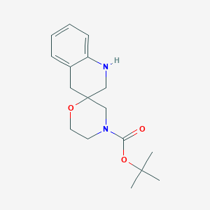 tert-Butyl 2',4'-dihydro-1'H-spiro[morpholine-2,3'-quinoline]-4-carboxylate