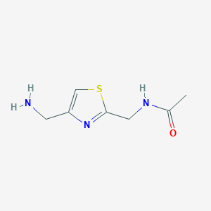 N-([4-(Aminomethyl)-1,3-thiazol-2-YL]methyl)acetamide