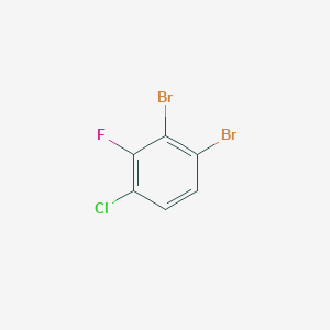 molecular formula C6H2Br2ClF B13084629 1-Chloro-3,4-dibromo-2-fluorobenzene 