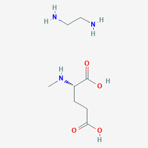 molecular formula C8H19N3O4 B13084640 ethane-1,2-diamine;(2S)-2-(methylamino)pentanedioic acid 