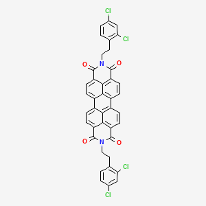 7,18-bis[2-(2,4-dichlorophenyl)ethyl]-7,18-diazaheptacyclo[14.6.2.22,5.03,12.04,9.013,23.020,24]hexacosa-1(23),2,4,9,11,13,15,20(24),21,25-decaene-6,8,17,19-tetrone