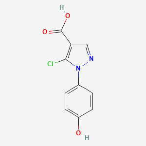 5-Chloro-1-(4-hydroxyphenyl)-1H-pyrazole-4-carboxylic acid