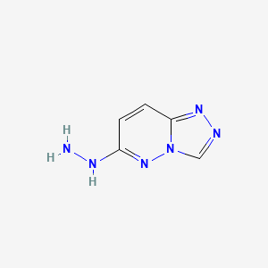 molecular formula C5H6N6 B1308469 6-肼基[1,2,4]三唑并[4,3-b]哒嗪 CAS No. 7229-00-7