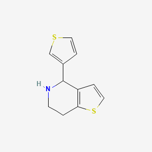 4-(Thiophen-3-yl)-4H,5H,6H,7H-thieno[3,2-c]pyridine