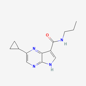 2-Cyclopropyl-N-propyl-5H-pyrrolo[2,3-b]pyrazine-7-carboxamide