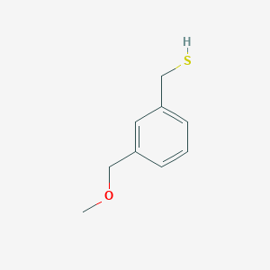 molecular formula C9H12OS B13084761 [3-(Methoxymethyl)phenyl]methanethiol 