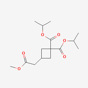 Diisopropyl 3-(2-methoxy-2-oxoethyl)cyclobutane-1,1-dicarboxylate