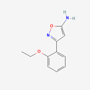 molecular formula C11H12N2O2 B1308479 3-(2-Ethoxyphenyl)isoxazol-5-amine CAS No. 501902-15-4