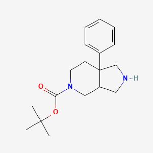 tert-butyl 7a-phenylhexahydro-1H-pyrrolo[3,4-c]pyridine-5(6H)-carboxylate