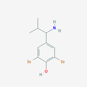 4-(1-Amino-2-methylpropyl)-2,6-dibromophenol