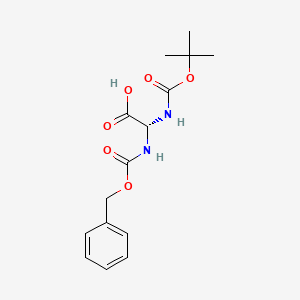 (S)-2-(((Benzyloxy)carbonyl)amino)-2-((tert-butoxycarbonyl)amino)acetic acid