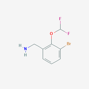 [3-Bromo-2-(difluoromethoxy)phenyl]methanamine