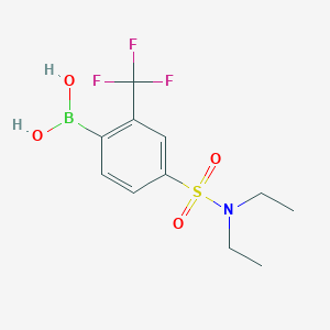 4-(N,N-Diethylsulfamoyl)-2-trifluoromethylphenylboronic acid