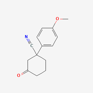 1-(4-Methoxyphenyl)-3-oxocyclohexanecarbonitrile